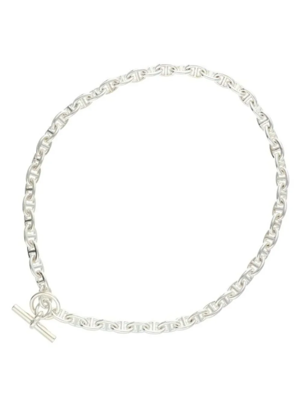 Hermes Chaine D'ancre PM Silver Choker Necklace PM